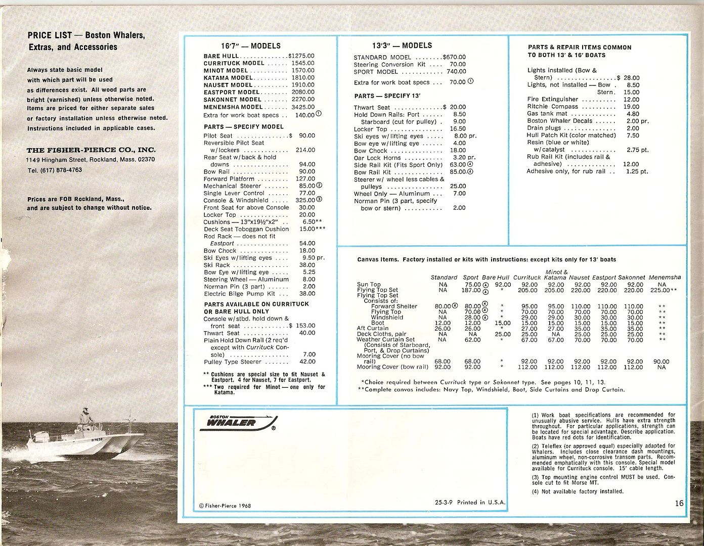 1969 Boston Whaler Catalog Moderated Discussion Areas